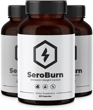 Three bottles of SeroBurn dietary supplement